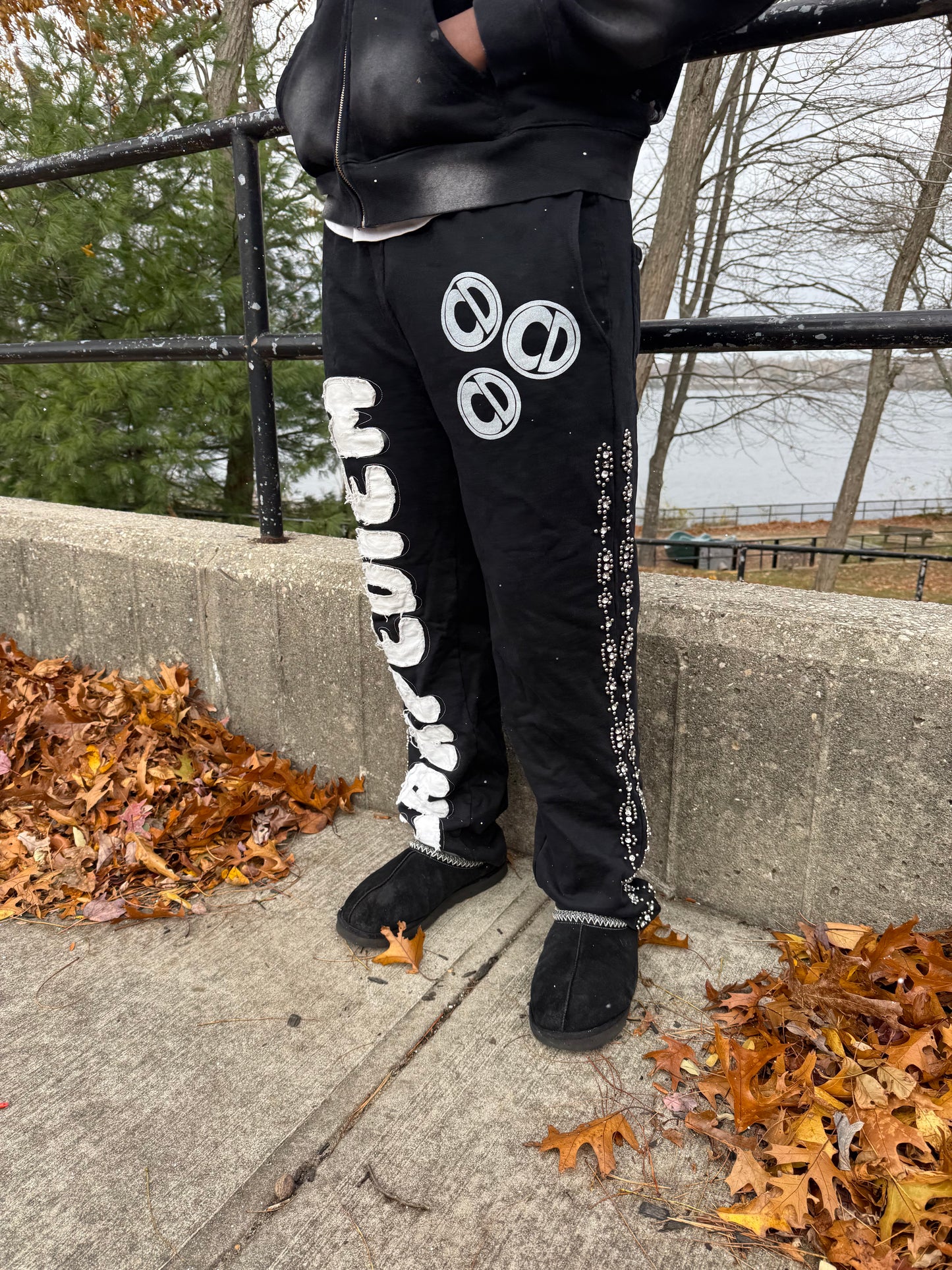 CarpeDiem Black rhinestone