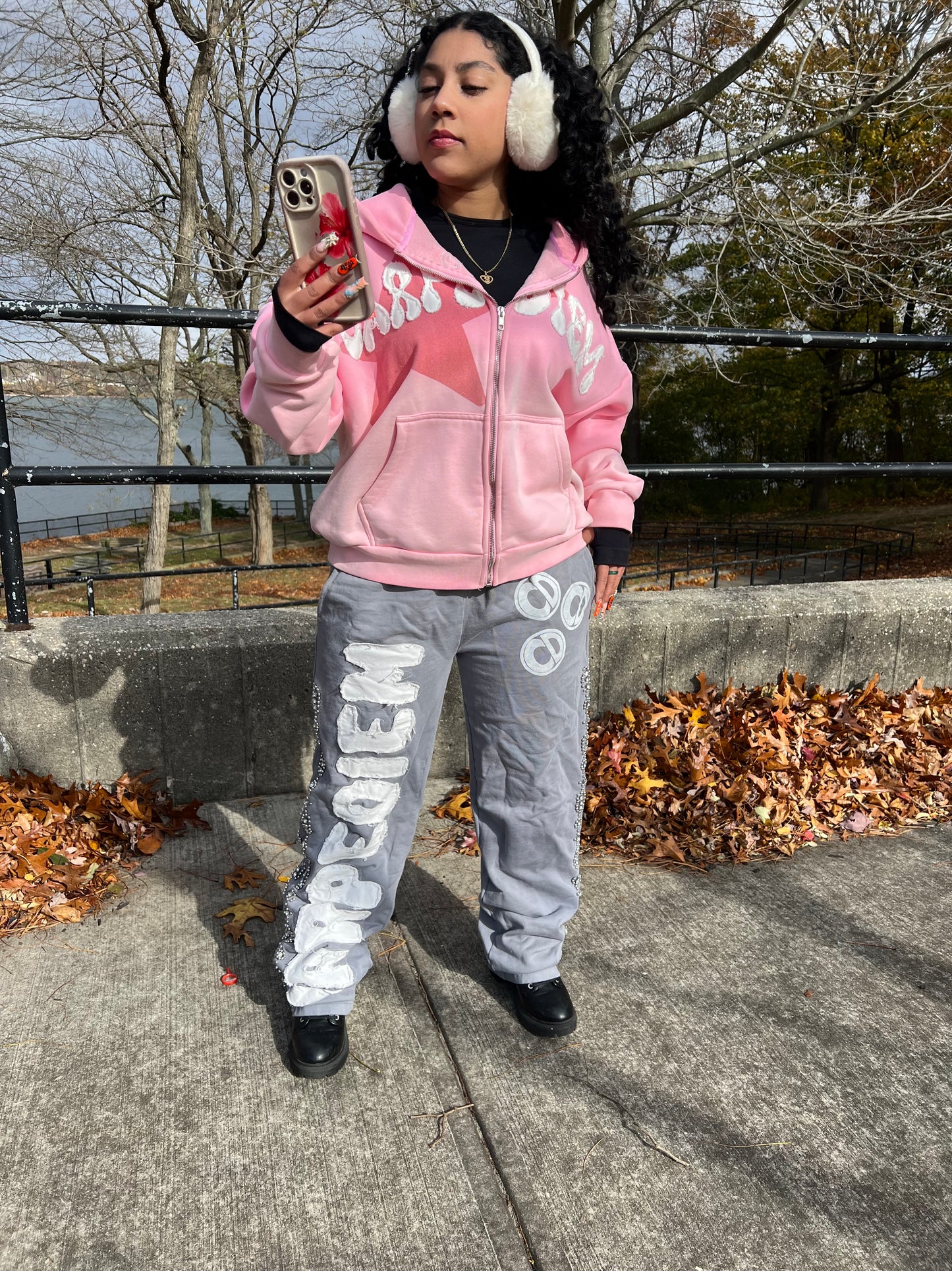 CarpeDiem grey rhinestone